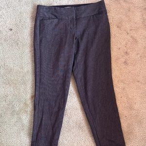 women's dress pants, gray and white dots, size 8, express
